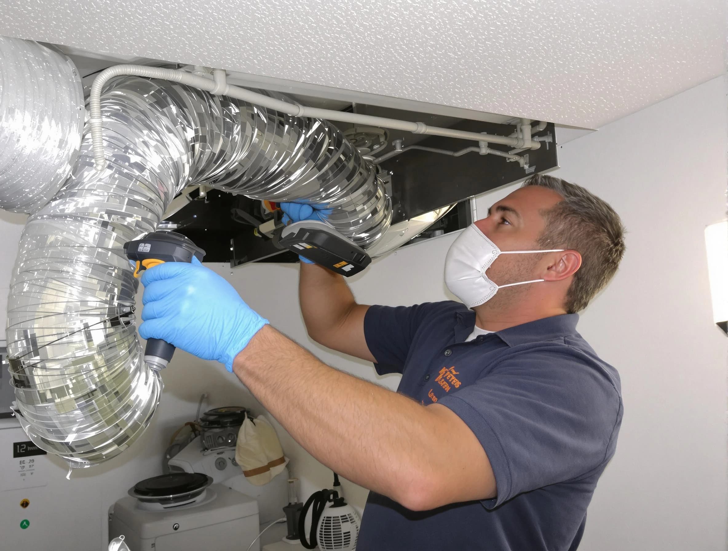 Slaughterville Dryer Vent Cleaning professional performing thorough residential dryer vent cleaning in Slaughterville