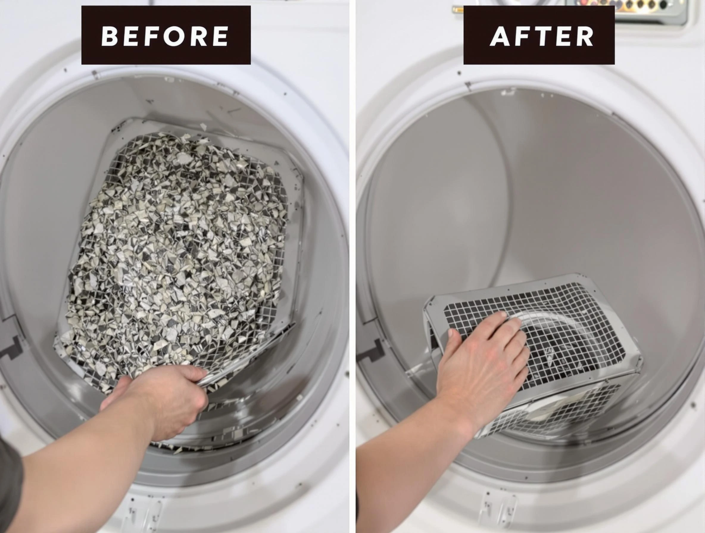 Professional lint trap cleaning by Slaughterville Dryer Vent Cleaning in Slaughterville